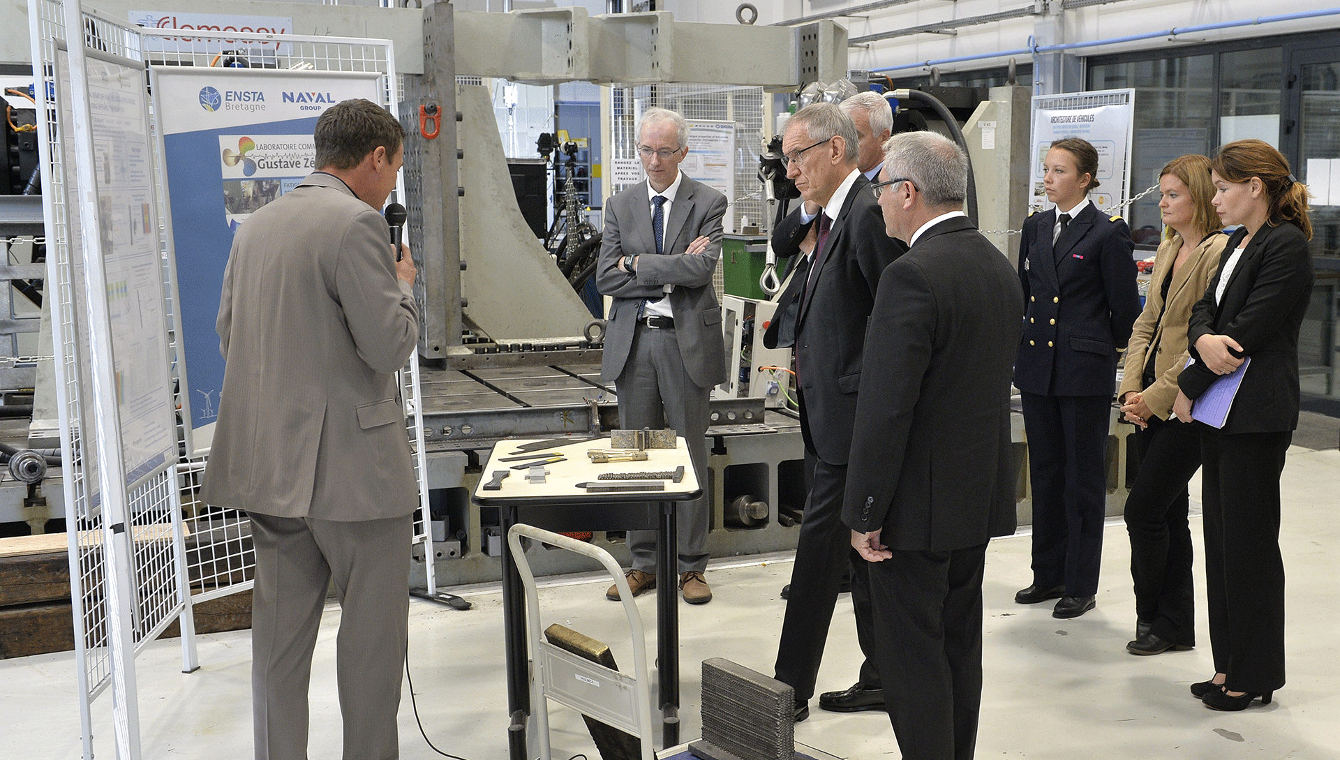 ENSTA Bretagne : visite DGA au laboratoire IRDL / matériaux et structures