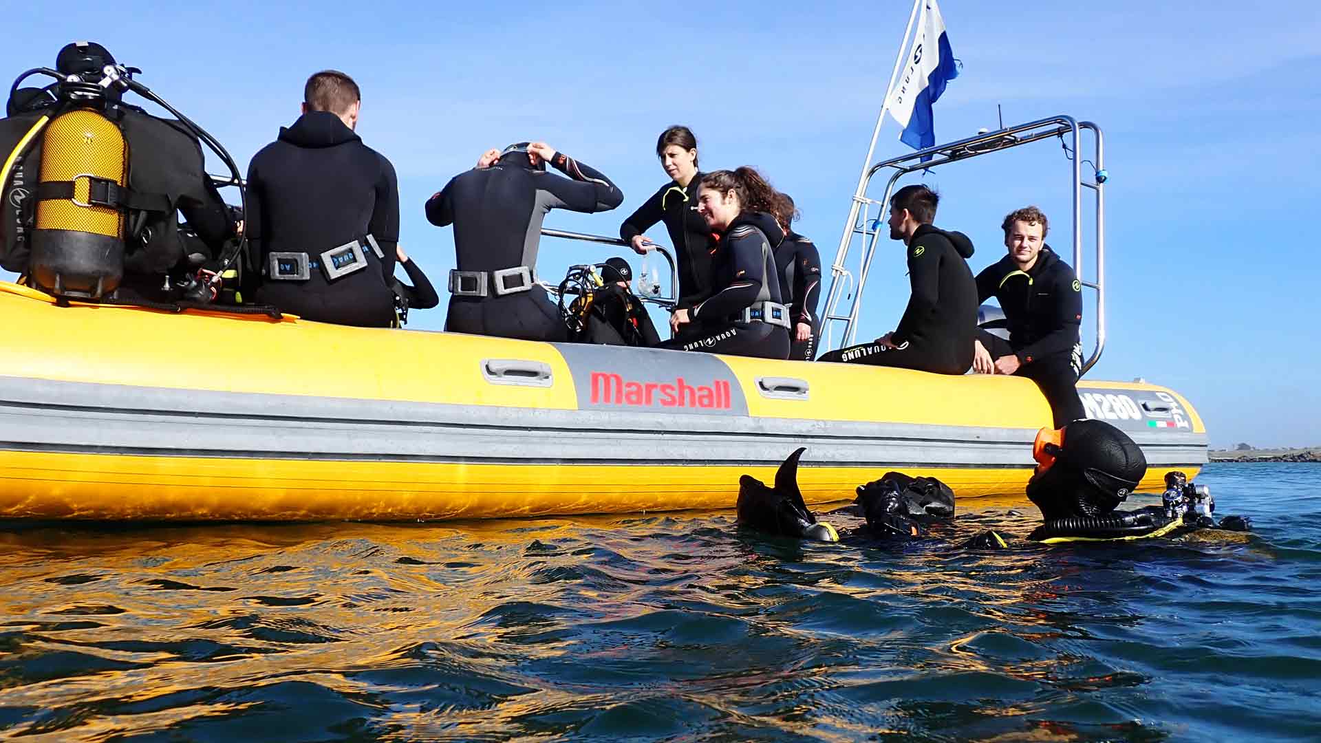 Sortie du club plongée de l'ENSTA, en rade de Brest