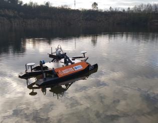 Le drone USV Otter a été testé sur le lac de Guerlédan