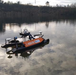 Le drone USV Otter a été testé sur le lac de Guerlédan